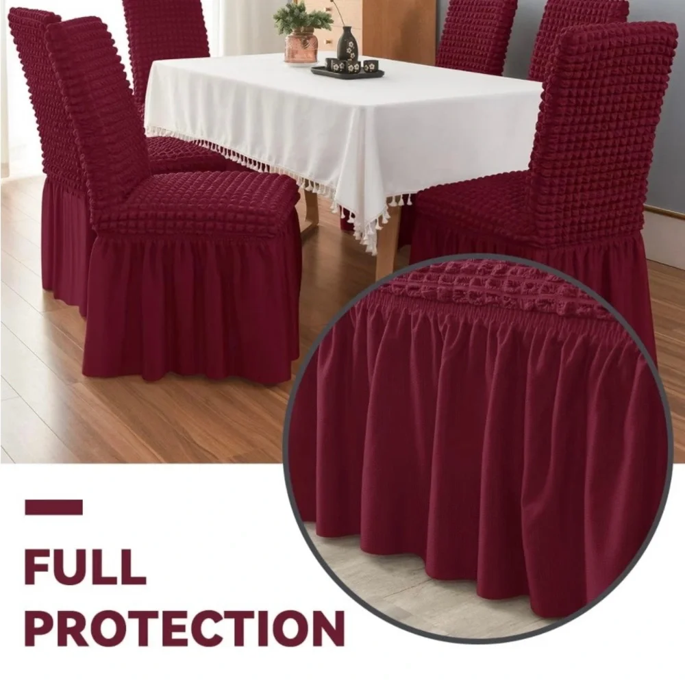 New 4pc Burgandy Chair Covers